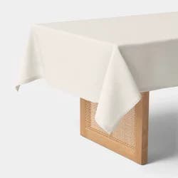 60x84" Linen Blend Tablecloth Ivory - Threshold™
