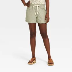 Women's High-Rise Relaxed Pull-On Shorts - Universal Thread™ Green XS