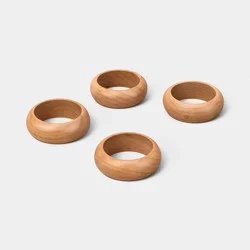 4pk Wood Napkin Rings - Threshold™