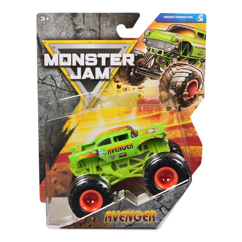 slide 1 of 6, Monster Jam, Official Avenger Monster Truck Die-Cast Vehicle 1:64 Scale Kids' Toys for Boys Ages 3 and Up, 1 ct