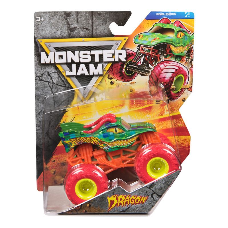 slide 1 of 6, Monster Jam Official Dragon Monster Truck Die-Cast Vehicle 1:64 Scale Kids' Toys for Boys Ages 3 and Up, 1 ct