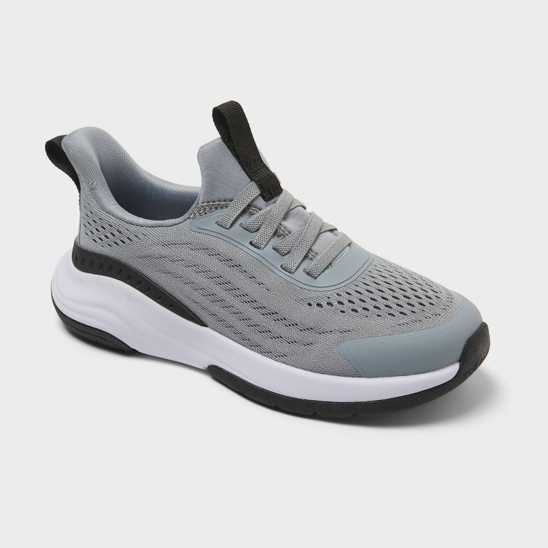slide 1 of 4, Kids' Devyn Slip-On Performance Sneakers - All In Motion™ Gray 13, 1 ct
