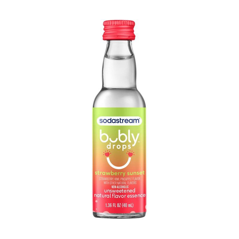 slide 1 of 8, SodaStream 1.36 fl oz bubly Strawberry Sunset Drops, 1 ct