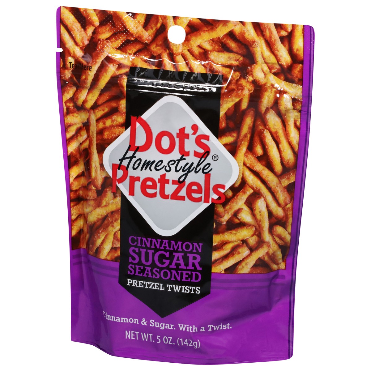 slide 6 of 14, Dot's Homestyle Pretzels Cinnamon Sugar Seasoned Pretzel Twists 5 oz, 5 oz
