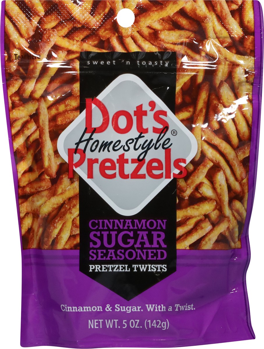 slide 2 of 14, Dot's Homestyle Pretzels Cinnamon Sugar Seasoned Pretzel Twists 5 oz, 5 oz