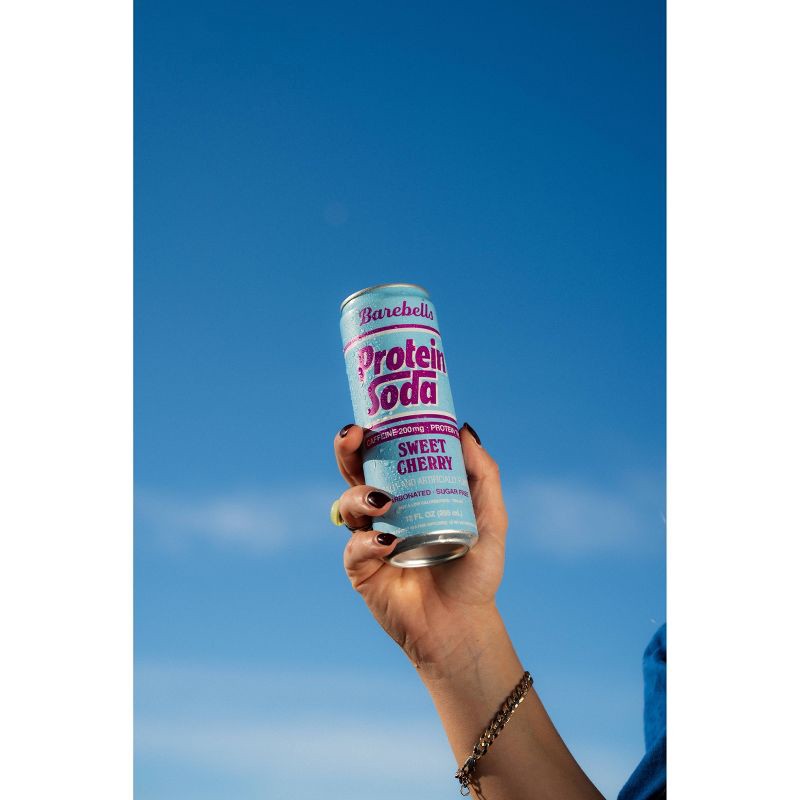 slide 2 of 5, Barebells Soda - Sweet Cherry - 12 fl oz, 12 fl oz