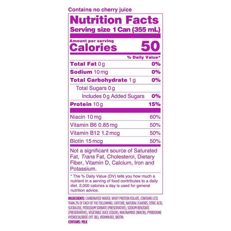 slide 4 of 5, Barebells Soda - Sweet Cherry - 12 fl oz, 12 fl oz