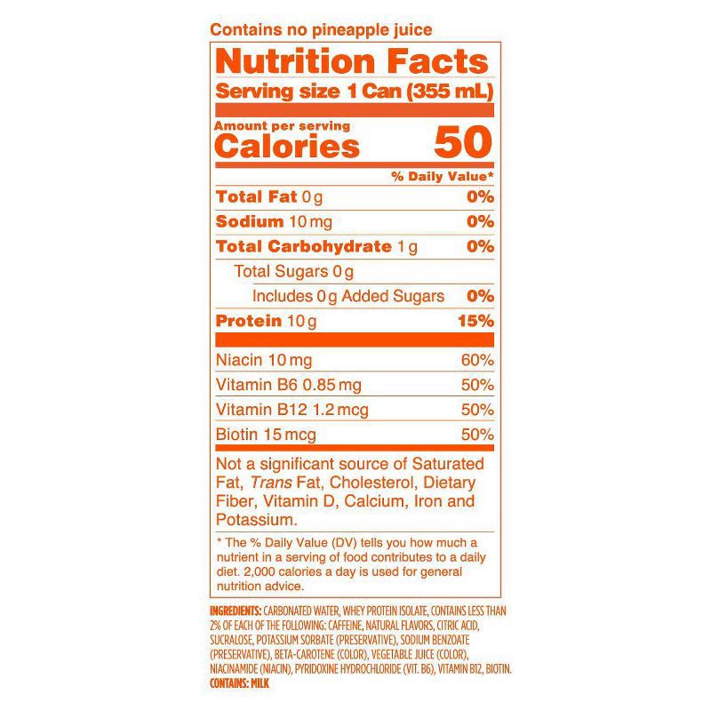 slide 4 of 5, Barebells Soda - Pineapple Sunrise - 12 fl oz, 12 fl oz