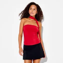 Women's Scarf Tube Top - Wild Fable™ Red XL
