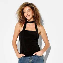 Women's Scarf Tube Top - Wild Fable™ Black XS
