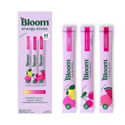 BLOOM NUTRITION Splash Pack Natural Energy Sticks - 10ct