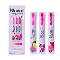 BLOOM NUTRITION Splash Pack Natural Energy Sticks - 10ct