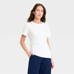 Women's Asymmetrical T-Shirt - A New Day™ White M