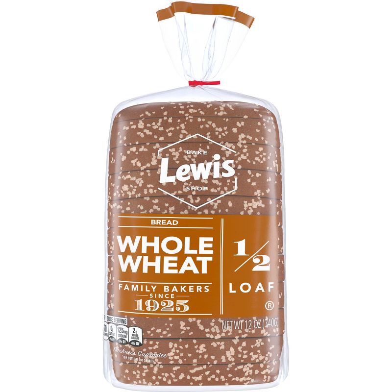 slide 1 of 17, Lewis Bake Shop 100% Whole Wheat Bread - 12oz, 12 oz