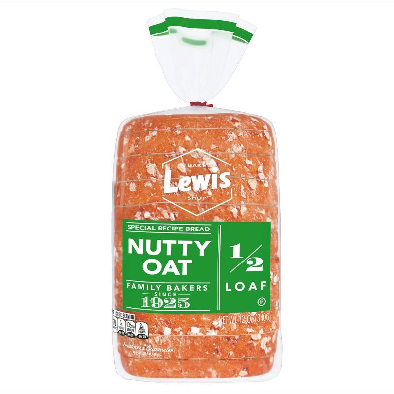 slide 1 of 6, Lewis Bake Shop Nutty Oat Bread - 12oz, 12 oz