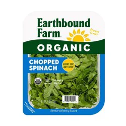Earthbound Farm Fresh Organic Chopped Spinach - 4oz
