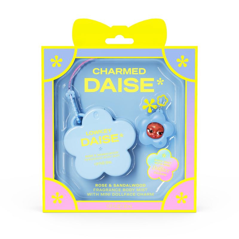 slide 1 of 9, DAISE Mini Body Mist + Charm - Lowkey - 1.01 fl oz, 1.01 fl oz