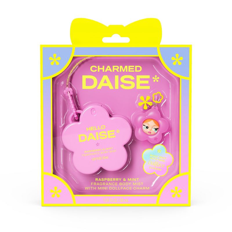 slide 1 of 9, DAISE Mini Body Mist + Charm - Hello - 1.01 fl oz, 1.01 fl oz