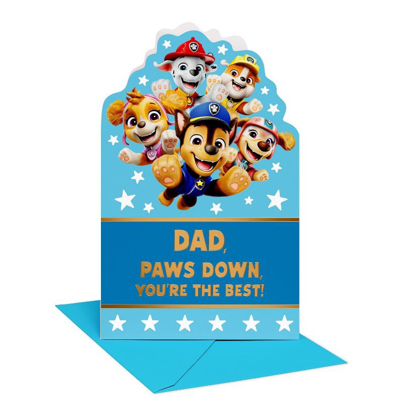 slide 1 of 5, American Greetings Paw Patrol Father's Day Card for Dad from Kids, You're Part of Our Team, Includes Envelope, 1 ct