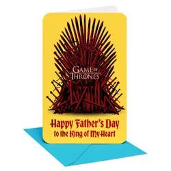 American Greetings Game of Thrones Father's Day Card for Husband, You Rule, Includes Envelope