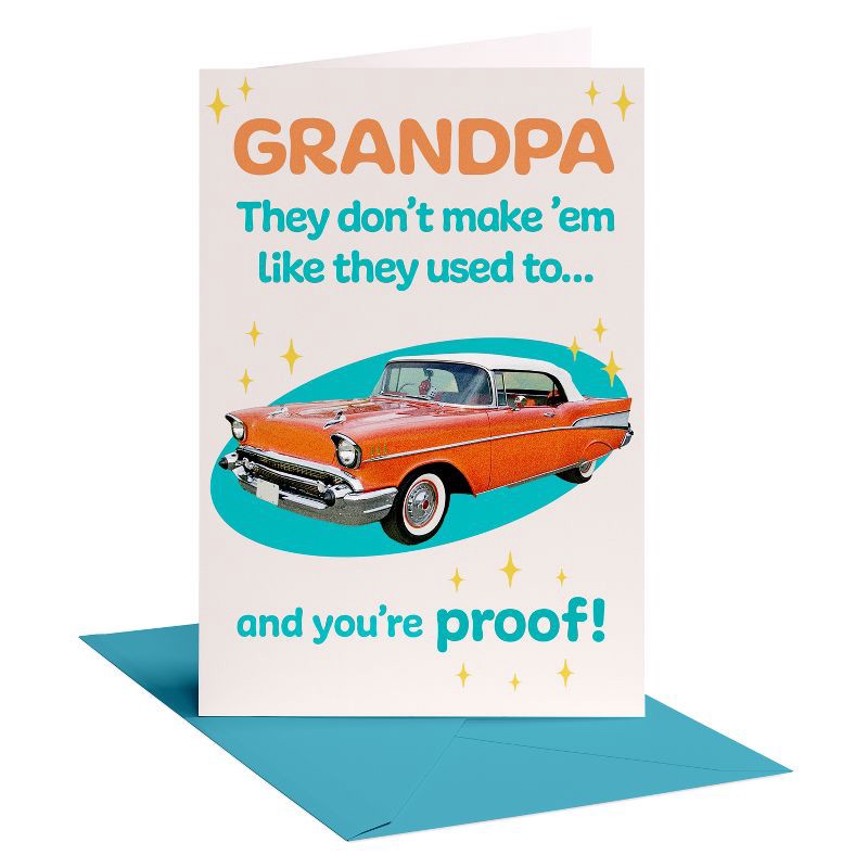 slide 1 of 5, American Greetings Father's Day Card Classic Grandpa, 1 ct