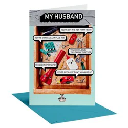 American Greetings Father's Day Card for Husband, Life May Get Messy Sometimes, Includes Envelope