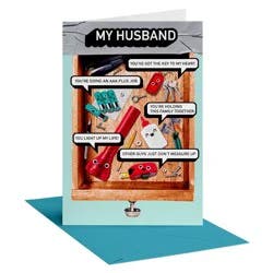 American Greetings Father's Day Card for Husband, Life May Get Messy Sometimes, Includes Envelope