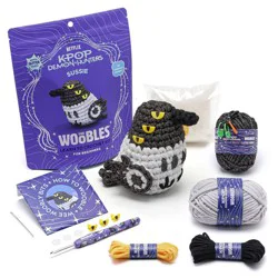 The Woobles Kpop Demon Hunters Sussie the Magpie Crochet Kit