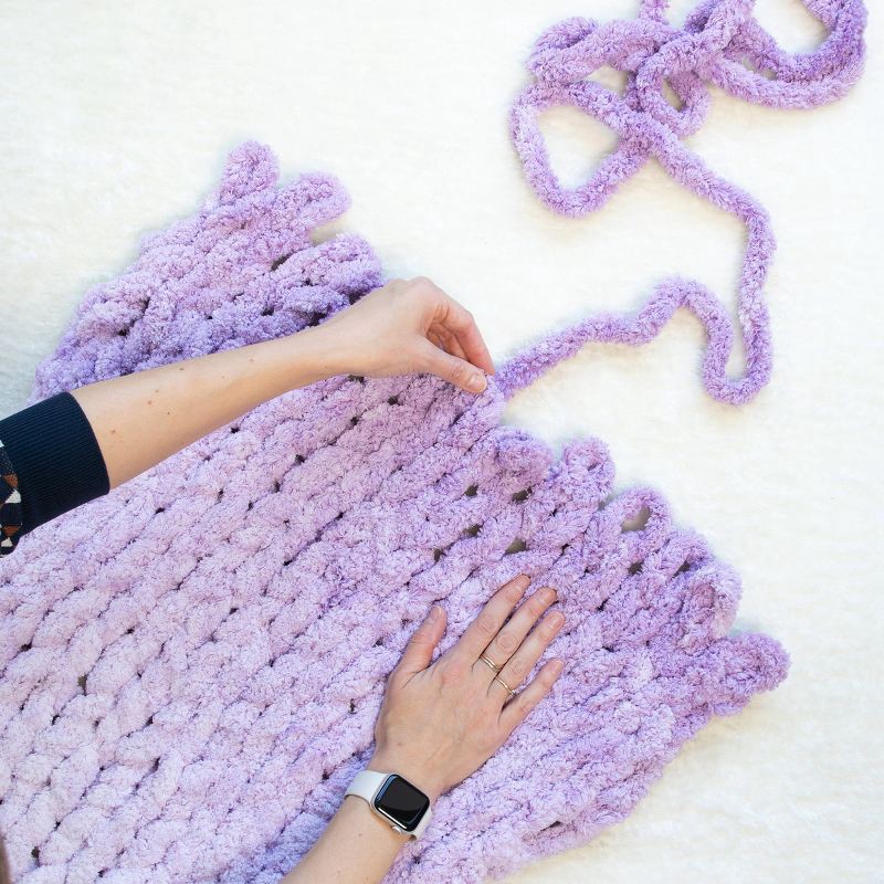 slide 4 of 6, Bernat Blanket Extra Thick Perfect Phasing Concrete, 1 ct