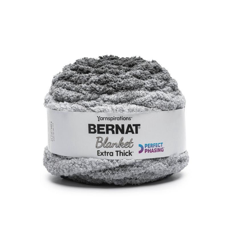 slide 1 of 6, Bernat Blanket Extra Thick Perfect Phasing Coal, 1 ct