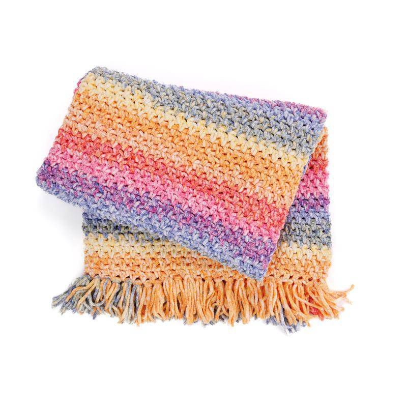 slide 3 of 6, Bernat Blanket Ethereal Stripes Parakeet, 1 ct