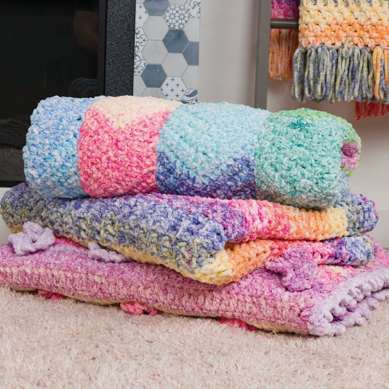 slide 5 of 6, Bernat Blanket Ethereal Stripes Parakeet, 1 ct