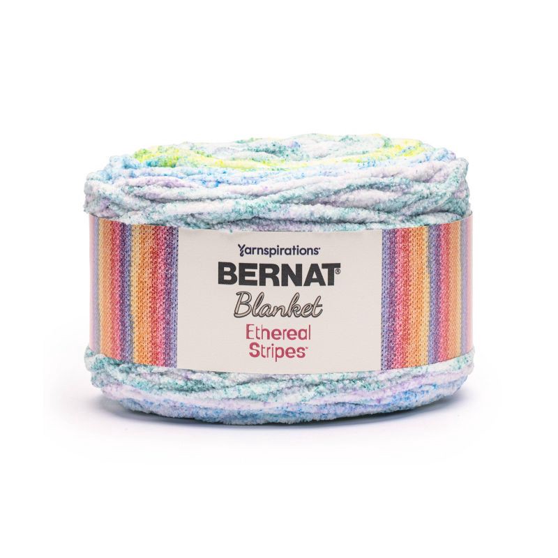slide 1 of 2, Bernat Blanket Ethereal Stripes Parakeet, 1 ct