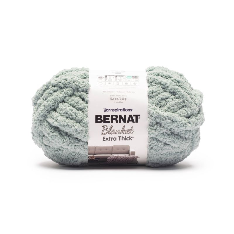slide 1 of 6, Bernat Blanket Extra Thick Dusty Green, 1 ct