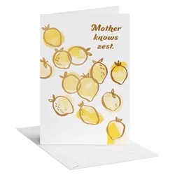 American Greetings Lemon Mother's Day Card for Mom, So Much Brighter, Includes Envelope