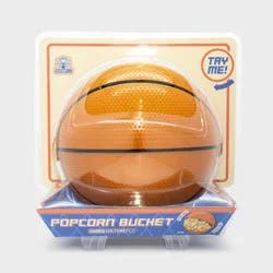 Basketball Popcorn Bucket with Slide Lid