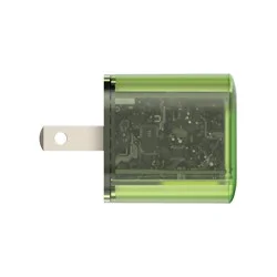 GEMS Clear USB-C Wall Charger - Green