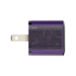 GEMS Clear USB-C Wall Charger - Purple