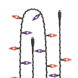 GEMS Light up USB-C Cable - Purple and Orange