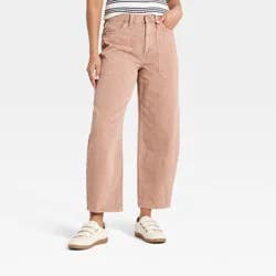 Women's High-Rise Easy Barrel Leg Jeans - Universal Thread™ Beige 10