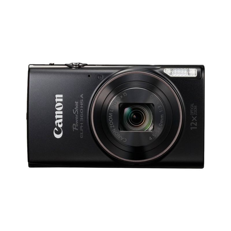 slide 1 of 8, Canon PowerShot ELPH 360HS A - Black, 1 ct