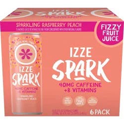 IZZE Spark Raspberry Peach - 8.4oz/6pk
