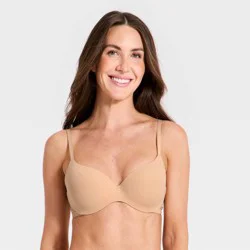 Women's Luxe Stretch Comfort Wire Demi Bra - Auden™ Beige 36A