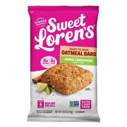Sweet Loren's Gluten Free & Vegan Apple Cinnamon Oatmeal Bars - 9.5oz/6ct