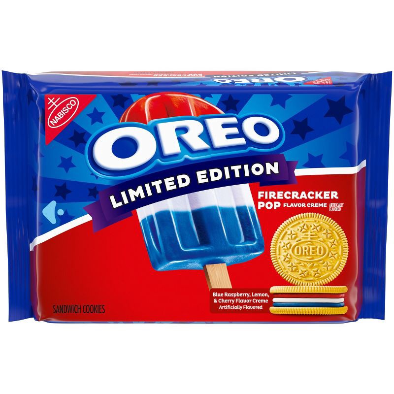 slide 1 of 14, Oreo Limited Edition Firecracker Pop Sandwich Cookies - 11.46oz, 11.46 oz