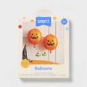 2ct Halloween Pumpkin Sphere Foil Balloon Orange - Spritz™