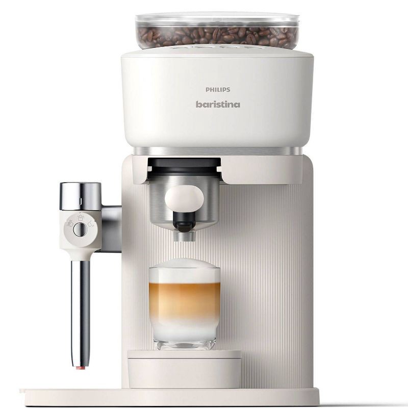 slide 1 of 11, Philips Baristina Latte Automatic Coffee and Espresso Machine Milky White, 1 ct