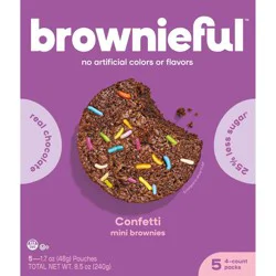 Bakeful Brownieful Confetti Brownie Bites - 8.5oz/20ct