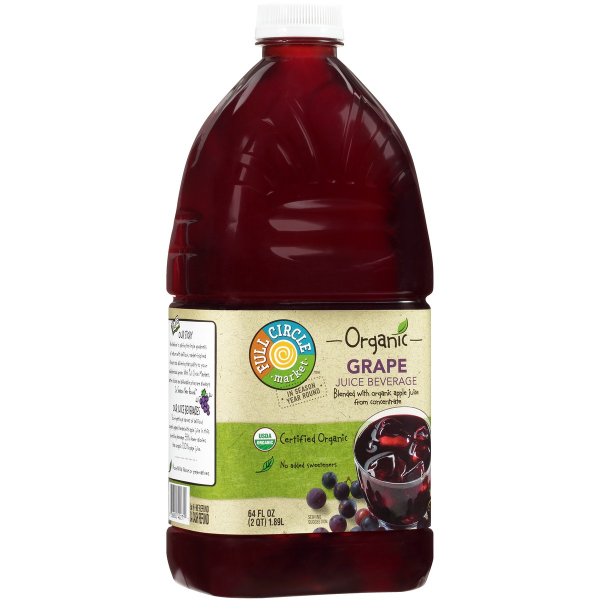 slide 3 of 14, Full Circle Market Organic Concord Grape Juice Beverage 64 fl oz, 64 fl oz