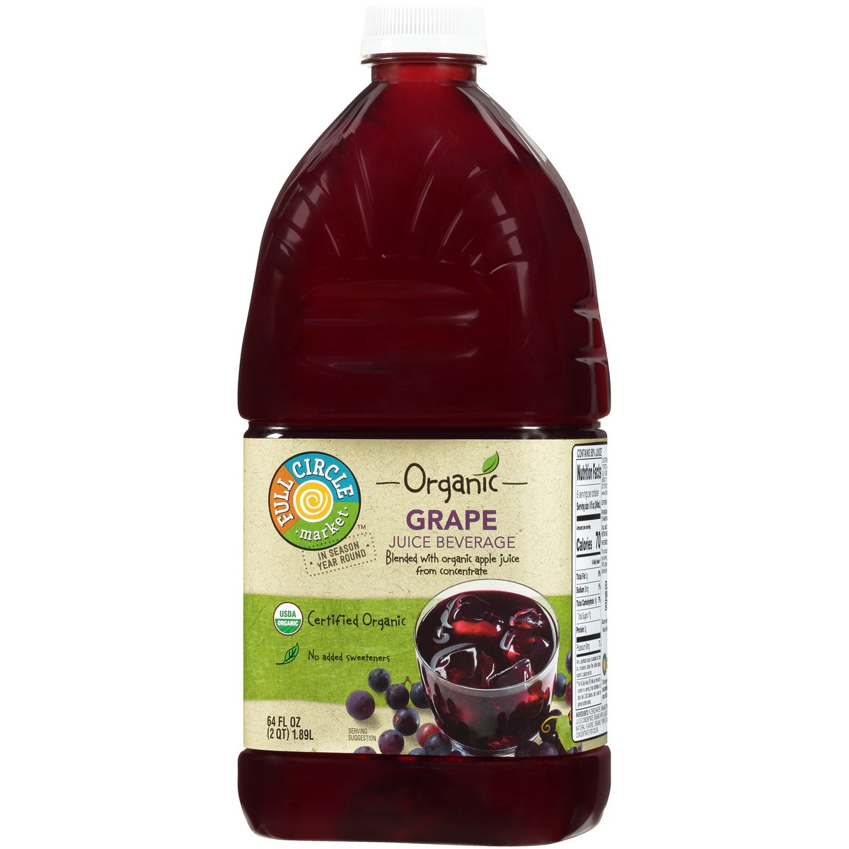 slide 8 of 14, Full Circle Market Organic Concord Grape Juice Beverage 64 fl oz, 64 fl oz